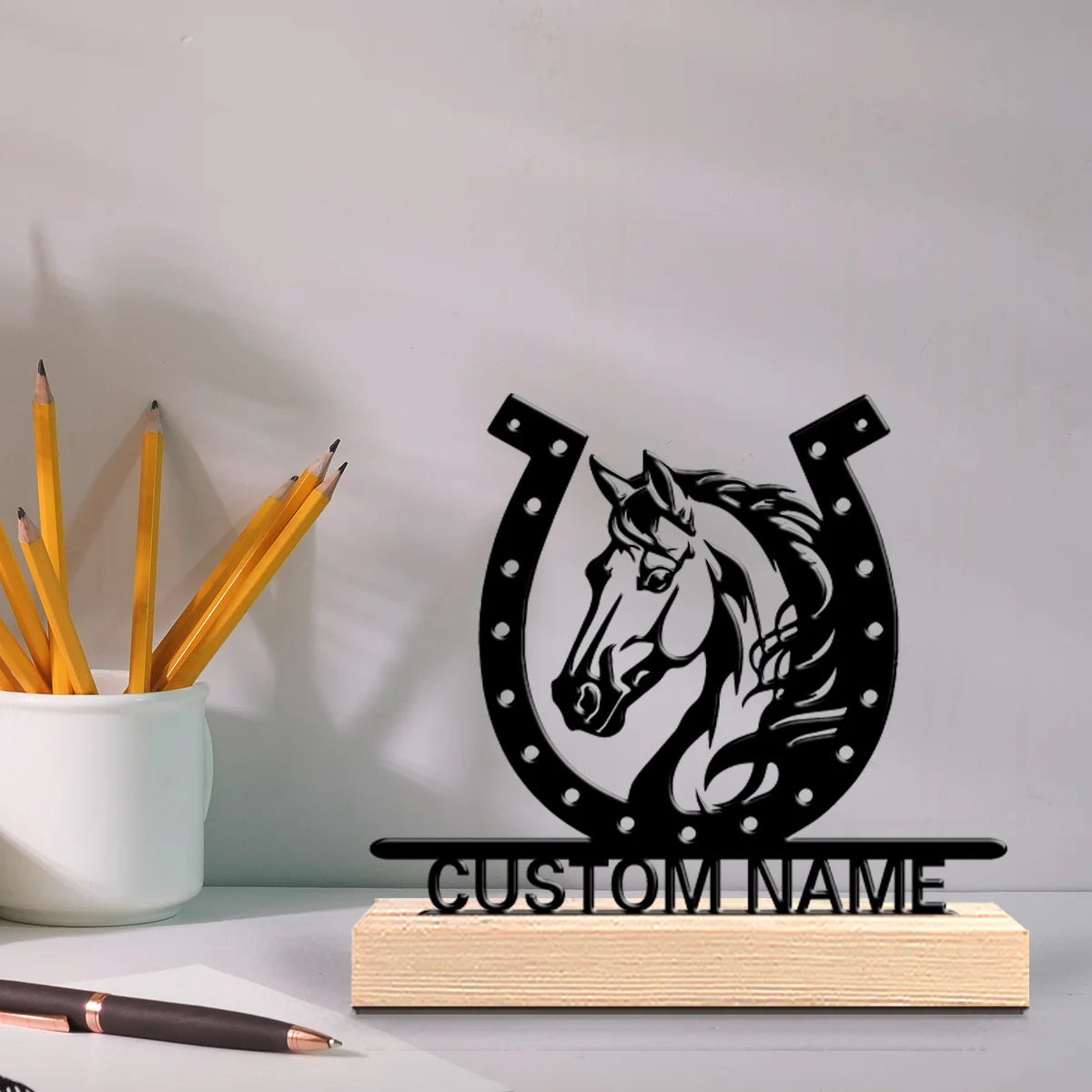 Hufeisen Metallfigur 2D