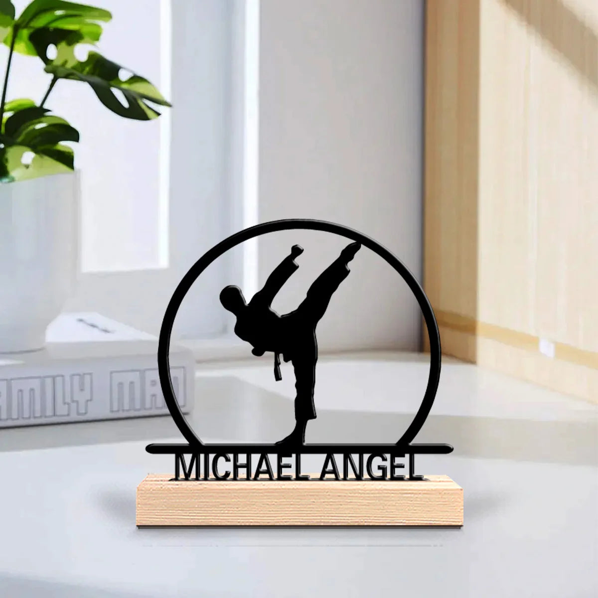 Taekwondo Metallfigur 2D