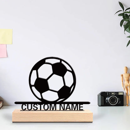 Fussball Metallfigur 2D