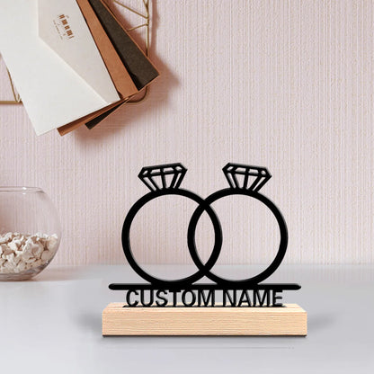 Eheringe Metallfigur 2D