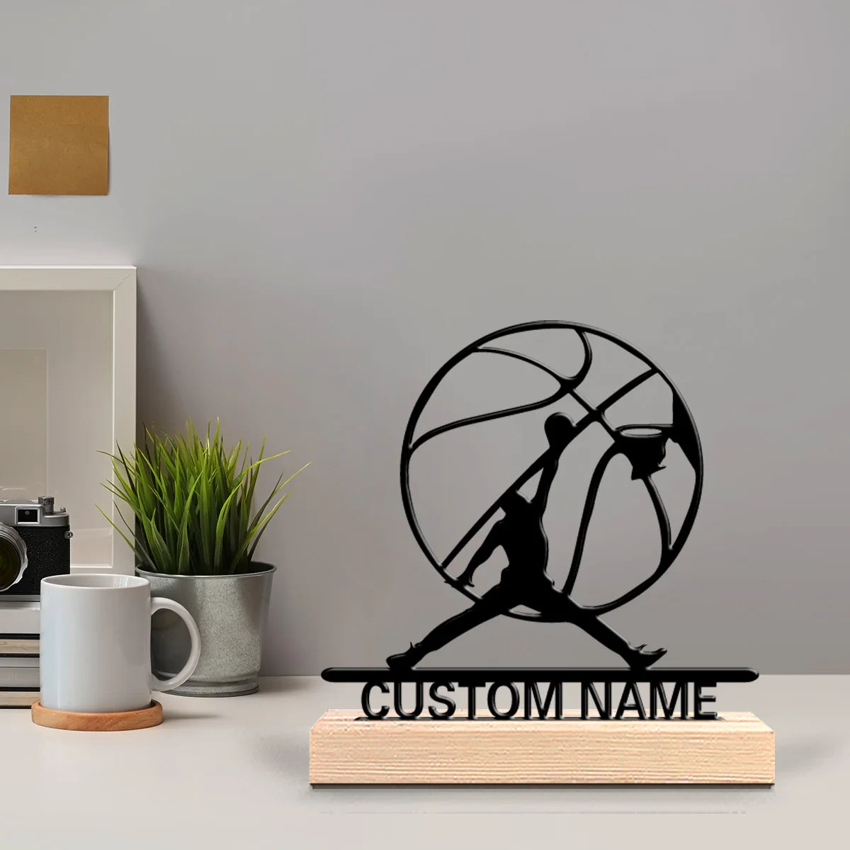 Basketball Metallfigur 2D