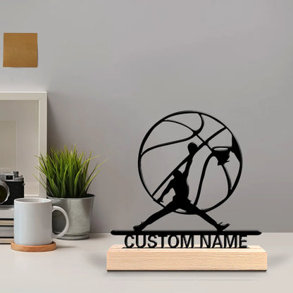 Basketball Metallfigur 2D