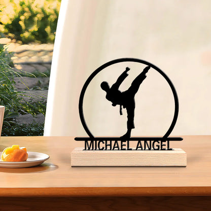 Taekwondo Metallfigur 2D