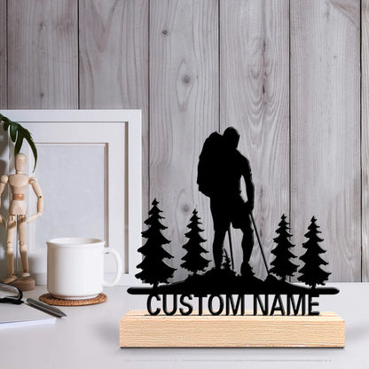 Bergsteiger Metallfigur 2D