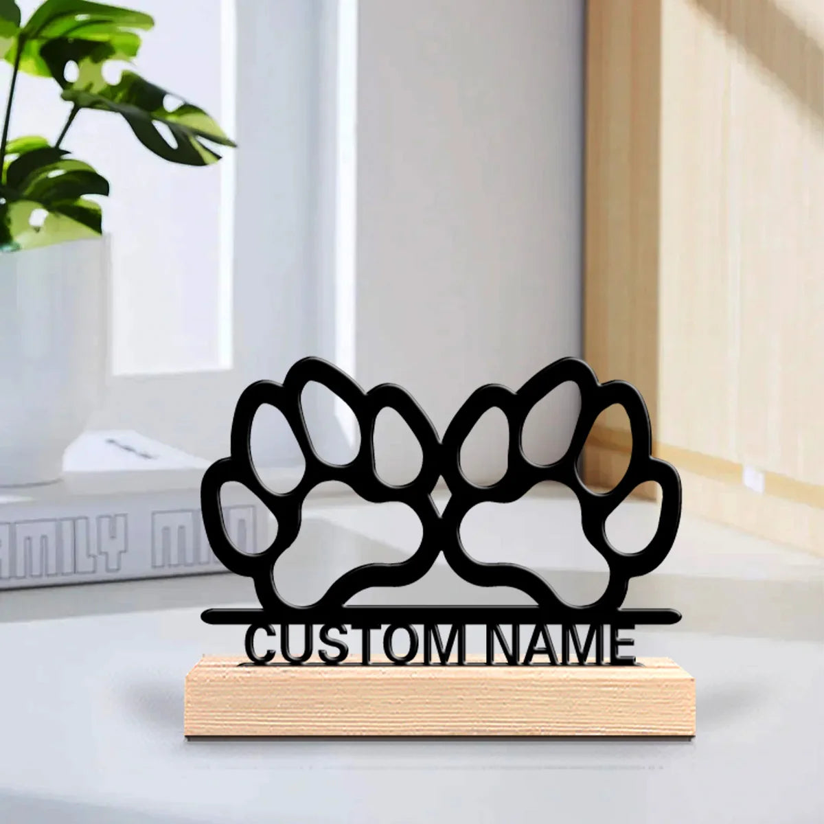 Pfoten Metallfigur 2D