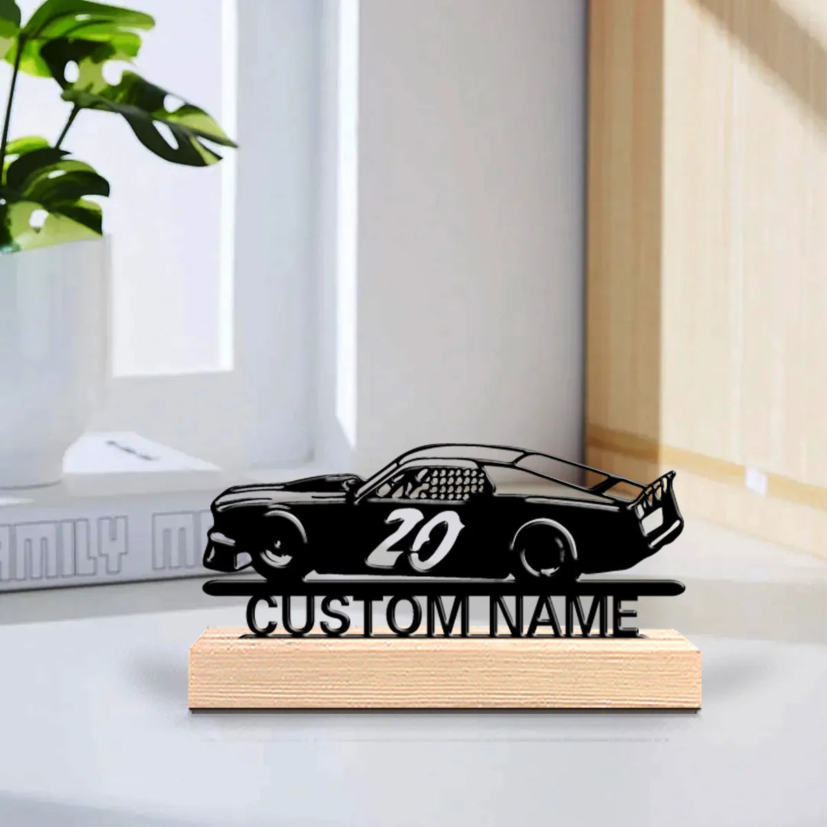 Rennwagen Metallfigur 2D