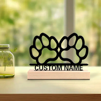 Pfoten Metallfigur 2D