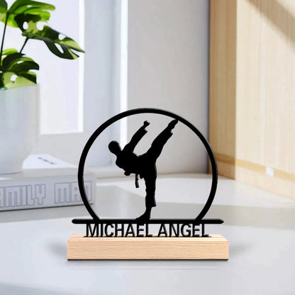 Taekwondo Metallfigur 2D