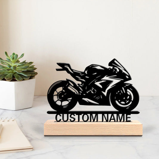Motorrad Metallfigur 2D