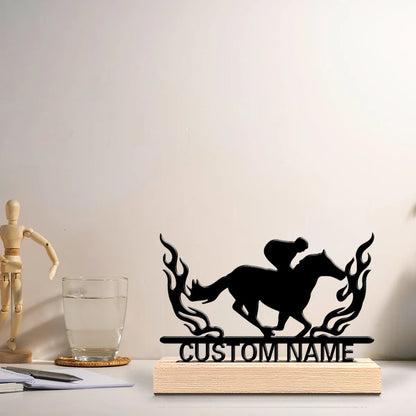 Pferderennen Metallfigur 2D