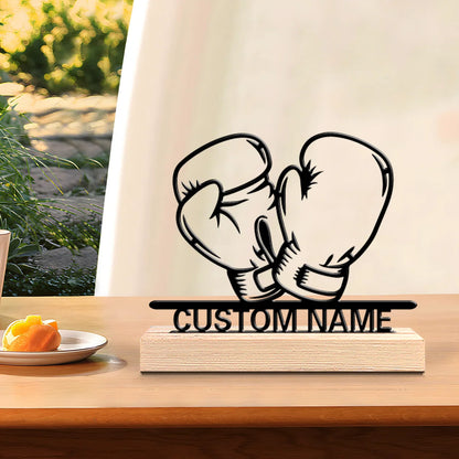 Boxhandschuh Metallfigur 2D