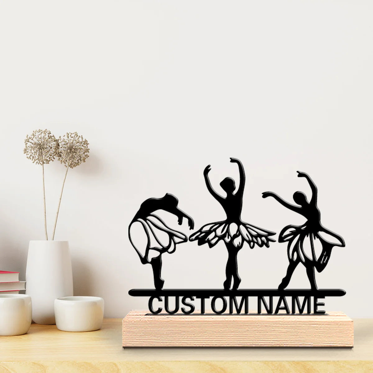 Tänzerin Metallfigur 2D