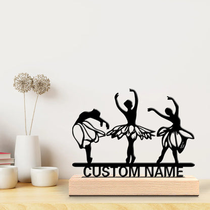 Tänzerin Metallfigur 2D