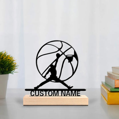 Basketball Metallfigur 2D