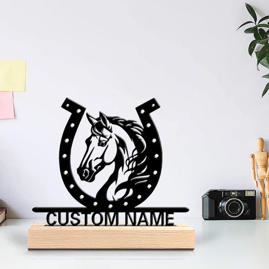 Hufeisen Metallfigur 2D