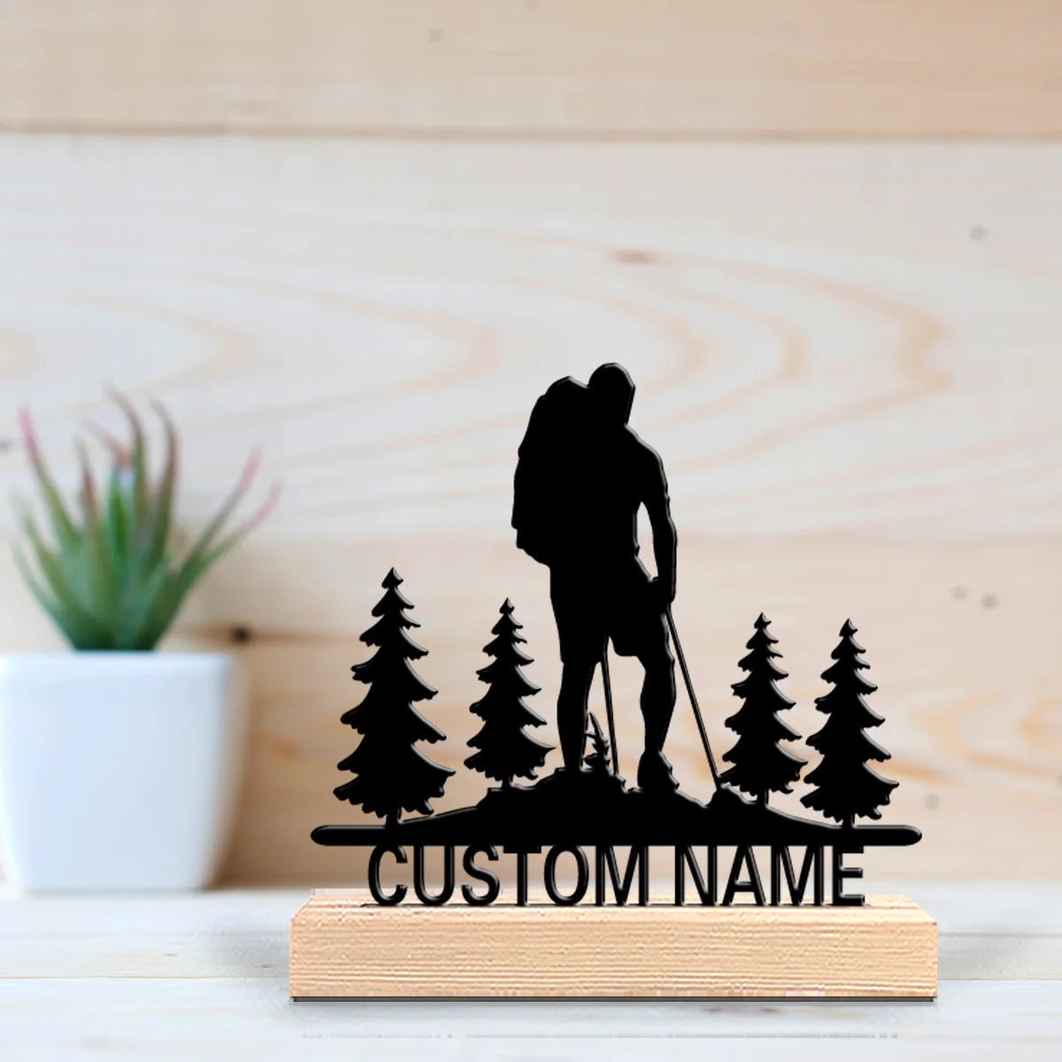 Bergsteiger Metallfigur 2D