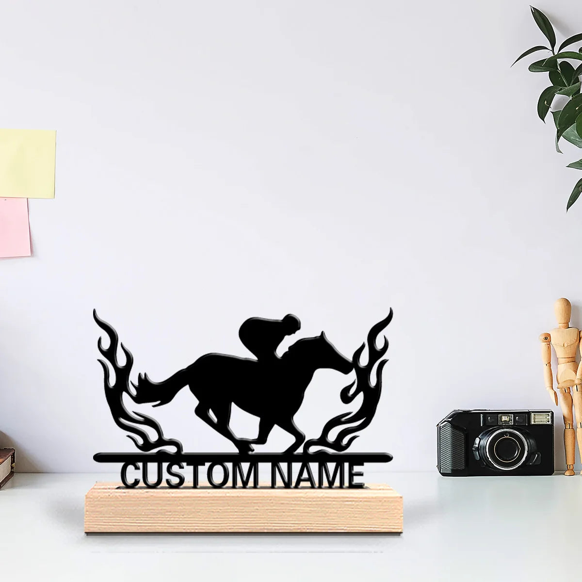 Pferderennen Metallfigur 2D