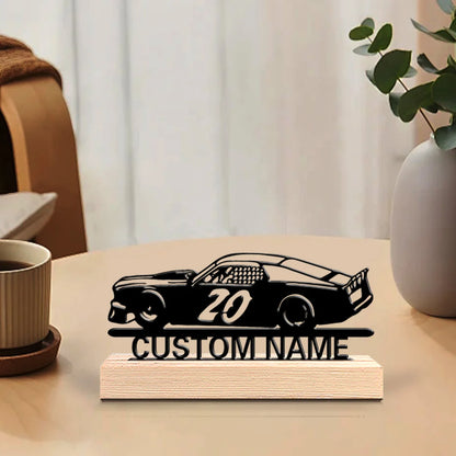 Rennwagen Metallfigur 2D