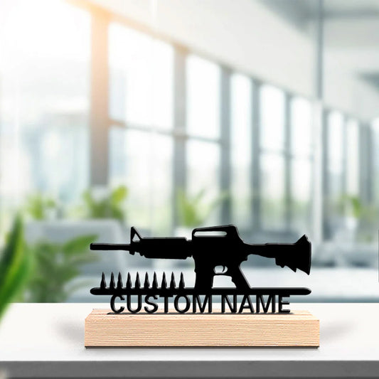 Gewehr Metallfigur 2D