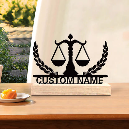 Waage Metallfigur 2D