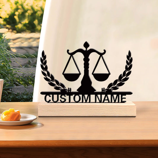 Waage Metallfigur 2D