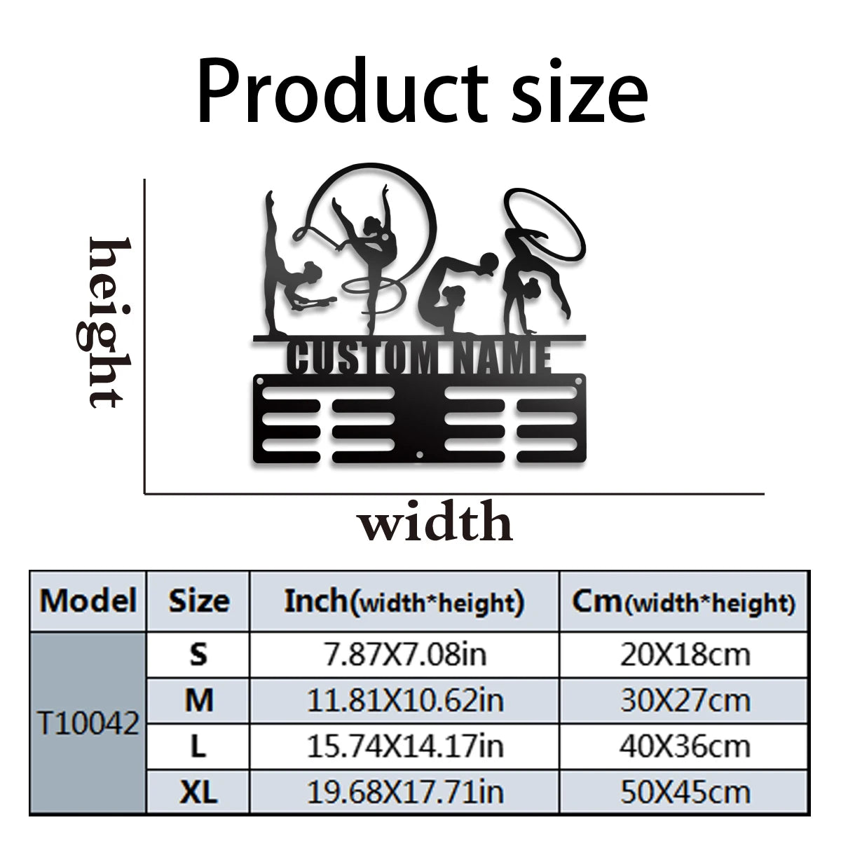 Gymnastin Wanddeko Metall 2D